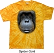 Mens Shirt Big Orangutan Face Spider Tie Dye Tee T-shirt