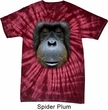 Mens Shirt Big Orangutan Face Spider Tie Dye Tee T-shirt