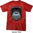 Mens Shirt Big Orangutan Face Spider Tie Dye Tee T-shirt