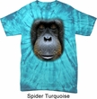 Mens Shirt Big Orangutan Face Spider Tie Dye Tee T-shirt