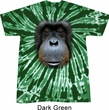 Mens Shirt Big Orangutan Face Twist Tie Dye Tee T-shirt