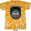 Mens Shirt Big Orangutan Face Twist Tie Dye Tee T-shirt
