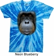 Mens Shirt Big Orangutan Face Twist Tie Dye Tee T-shirt