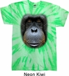 Mens Shirt Big Orangutan Face Twist Tie Dye Tee T-shirt
