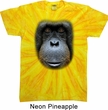 Mens Shirt Big Orangutan Face Twist Tie Dye Tee T-shirt