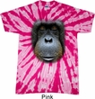 Mens Shirt Big Orangutan Face Twist Tie Dye Tee T-shirt
