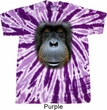 Mens Shirt Big Orangutan Face Twist Tie Dye Tee T-shirt