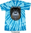 Mens Shirt Big Orangutan Face Twist Tie Dye Tee T-shirt