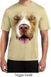 Mens Shirt Big Pit Bull Face Moisture Wicking Tee T-Shirt