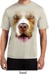 Mens Shirt Big Pit Bull Face Moisture Wicking Tee T-Shirt