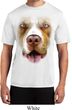 Mens Shirt Big Pit Bull Face Moisture Wicking Tee T-Shirt