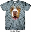 Mens Shirt Big Pit Bull Face Spider Tie Dye Tee T-shirt