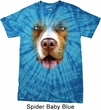 Mens Shirt Big Pit Bull Face Spider Tie Dye Tee T-shirt
