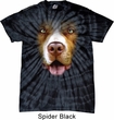Mens Shirt Big Pit Bull Face Spider Tie Dye Tee T-shirt