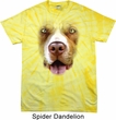 Mens Shirt Big Pit Bull Face Spider Tie Dye Tee T-shirt