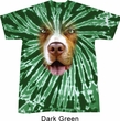 Mens Shirt Big Pit Bull Face Twist Tie Dye Tee T-shirt