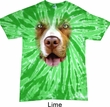 Mens Shirt Big Pit Bull Face Twist Tie Dye Tee T-shirt