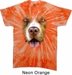 Mens Shirt Big Pit Bull Face Twist Tie Dye Tee T-shirt