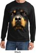 Mens Shirt Big Rottweiler Face Long Sleeve Tee T-Shirt