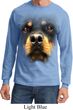 Mens Shirt Big Rottweiler Face Long Sleeve Tee T-Shirt