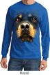 Mens Shirt Big Rottweiler Face Long Sleeve Tee T-Shirt