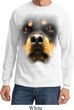 Mens Shirt Big Rottweiler Face Long Sleeve Tee T-Shirt