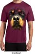 Mens Shirt Big Rottweiler Face Moisture Wicking Tee T-Shirt