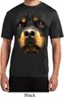 Mens Shirt Big Rottweiler Face Moisture Wicking Tee T-Shirt