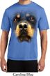 Mens Shirt Big Rottweiler Face Moisture Wicking Tee T-Shirt