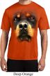 Mens Shirt Big Rottweiler Face Moisture Wicking Tee T-Shirt