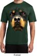 Mens Shirt Big Rottweiler Face Moisture Wicking Tee T-Shirt