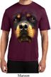 Mens Shirt Big Rottweiler Face Moisture Wicking Tee T-Shirt