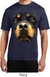 Mens Shirt Big Rottweiler Face Moisture Wicking Tee T-Shirt