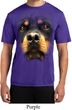 Mens Shirt Big Rottweiler Face Moisture Wicking Tee T-Shirt