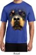 Mens Shirt Big Rottweiler Face Moisture Wicking Tee T-Shirt