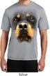 Mens Shirt Big Rottweiler Face Moisture Wicking Tee T-Shirt