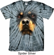 Mens Shirt Big Rottweiler Face Spider Tie Dye Tee T-shirt