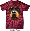Mens Shirt Big Rottweiler Face Spider Tie Dye Tee T-shirt