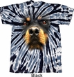 Mens Shirt Big Rottweiler Face Twist Tie Dye Tee T-shirt