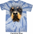 Mens Shirt Big Rottweiler Face Twist Tie Dye Tee T-shirt
