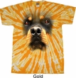 Mens Shirt Big Rottweiler Face Twist Tie Dye Tee T-shirt