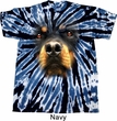 Mens Shirt Big Rottweiler Face Twist Tie Dye Tee T-shirt