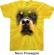 Mens Shirt Big Rottweiler Face Twist Tie Dye Tee T-shirt
