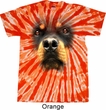Mens Shirt Big Rottweiler Face Twist Tie Dye Tee T-shirt