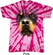 Mens Shirt Big Rottweiler Face Twist Tie Dye Tee T-shirt