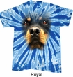 Mens Shirt Big Rottweiler Face Twist Tie Dye Tee T-shirt