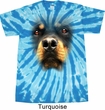 Mens Shirt Big Rottweiler Face Twist Tie Dye Tee T-shirt