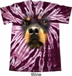 Mens Shirt Big Rottweiler Face Twist Tie Dye Tee T-shirt