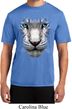 Mens Shirt Big White Tiger Face Moisture Wicking Tee T-Shirt