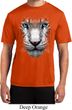 Mens Shirt Big White Tiger Face Moisture Wicking Tee T-Shirt